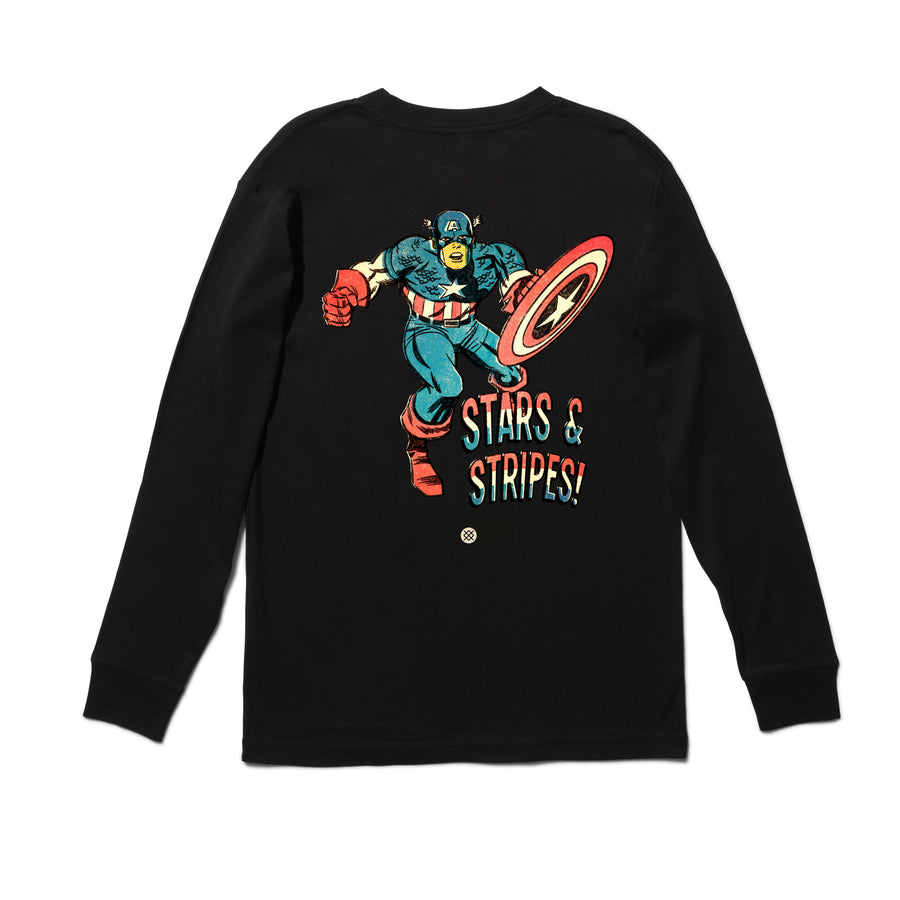 Marvel x Stance Stars And Stripes Long Sleeve T-Shirt