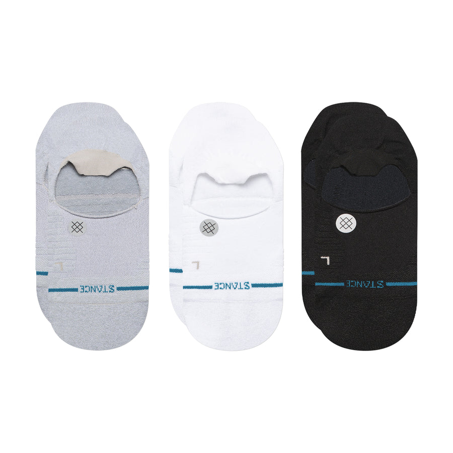 Light 3 Pack No Show Socks