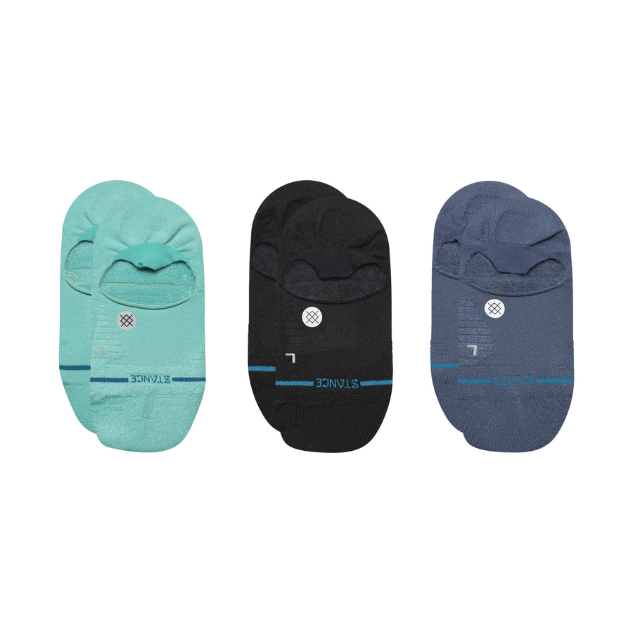 Light Performance No Show Socks 3 Pack