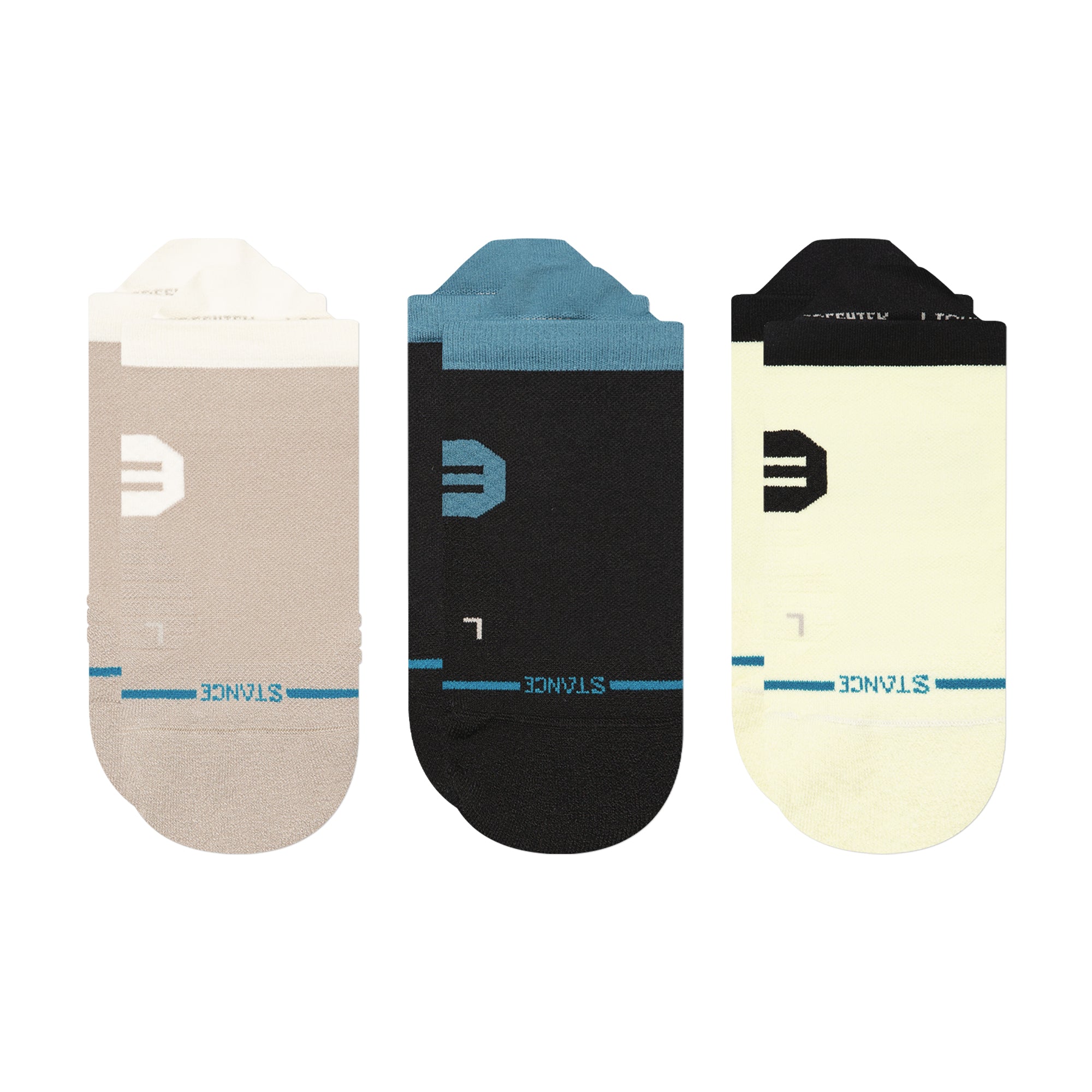 Calcetines Stance Break Tab 3-Pack | Talla MD (US 6-8.5 Hombre / 8-10.5 Mujer) | Tecnología Infiknit Y Feel360