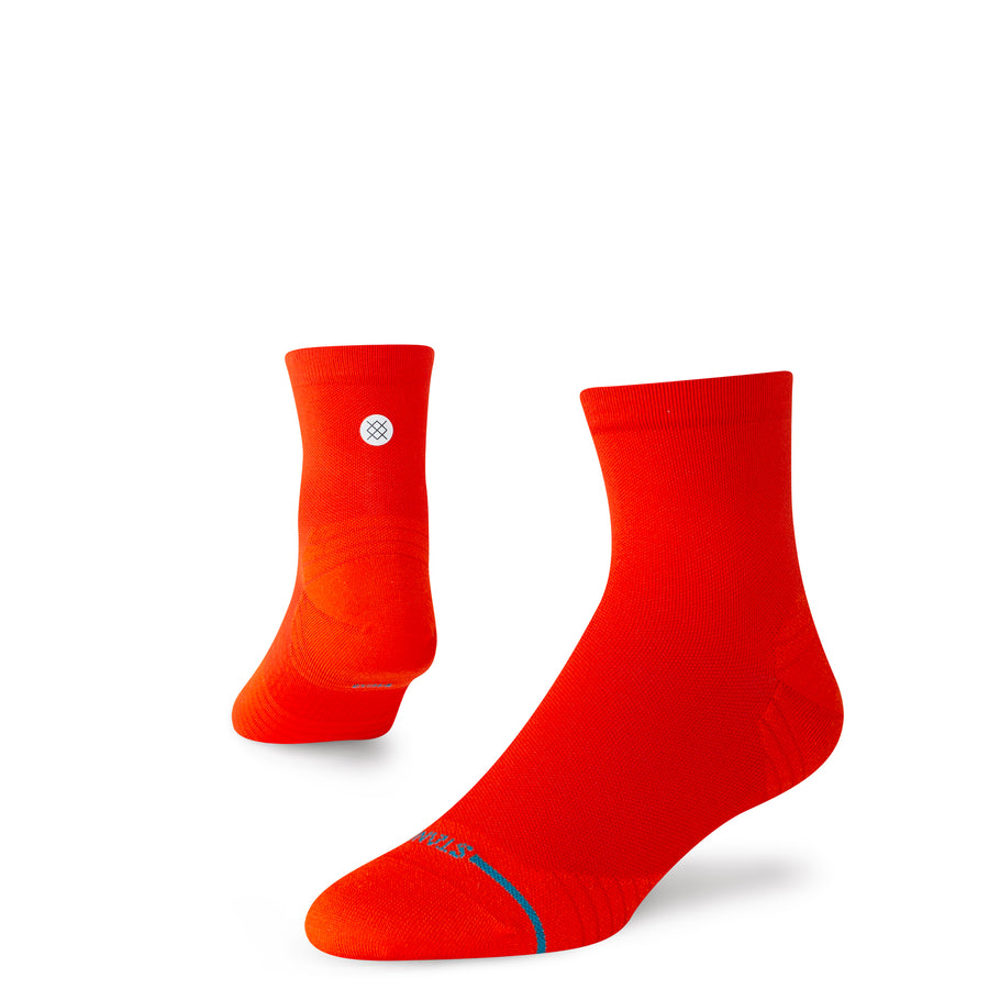 Red Ultralight Quarter Socks