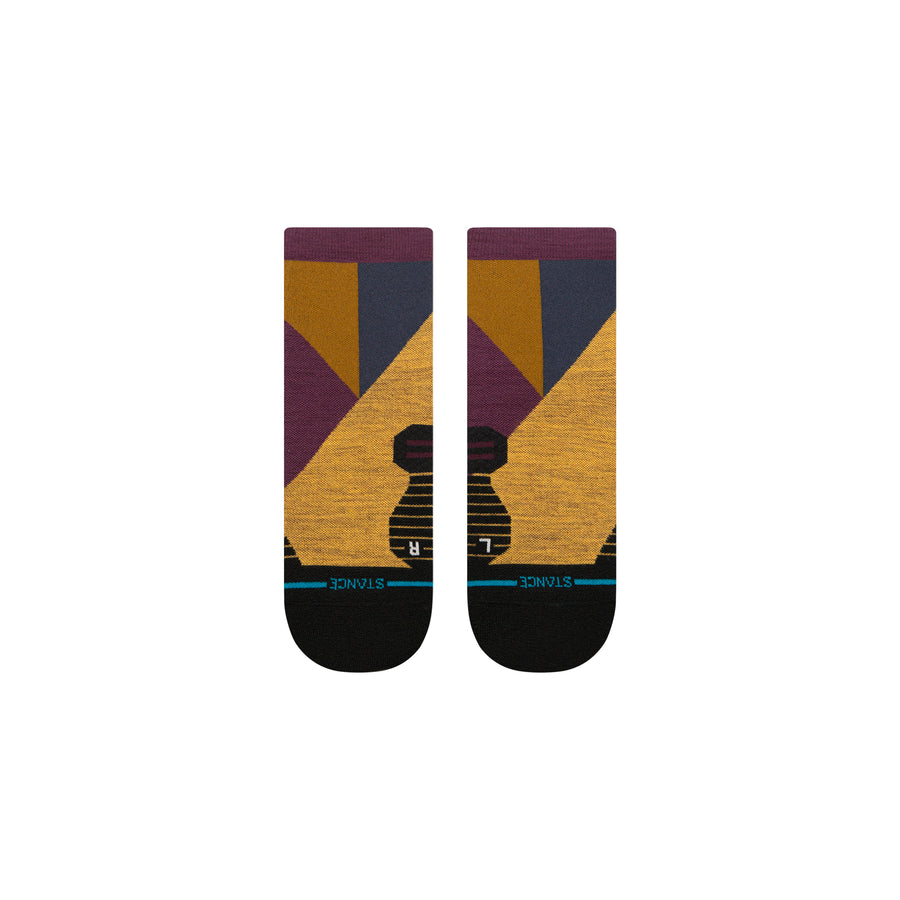 Vertical Wool Quarter Socks