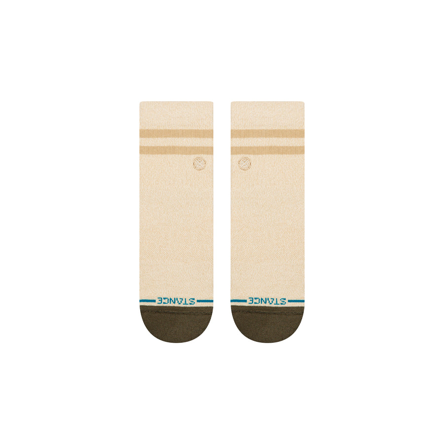 Marled Stripe Quarter Socks