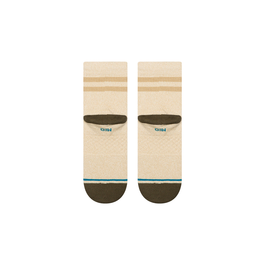 Marled Stripe Quarter Socks