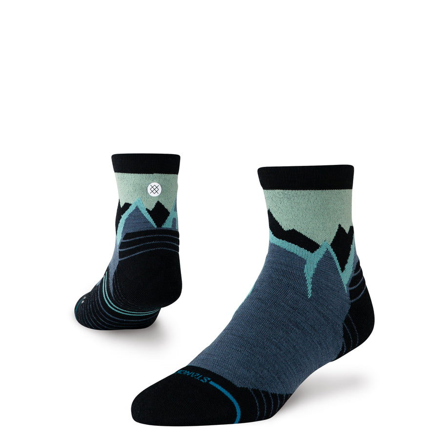 Icy Mountain Light Wool Quarter Socks