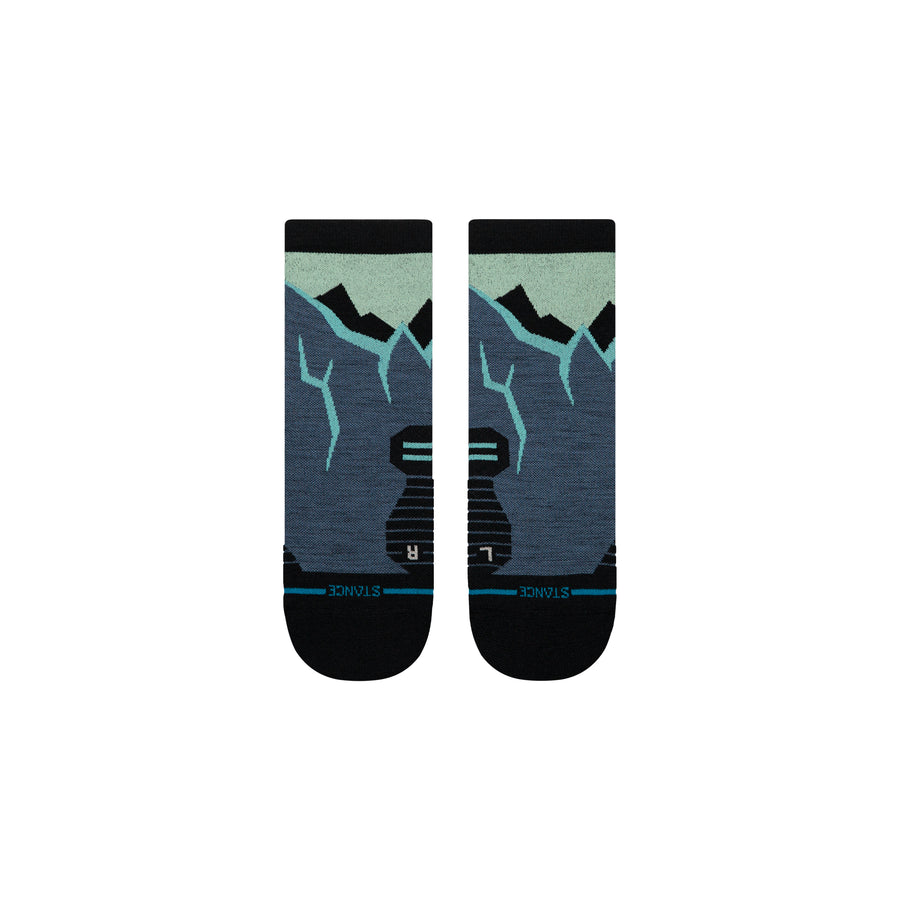 Icy Mountain Light Wool Quarter Socks