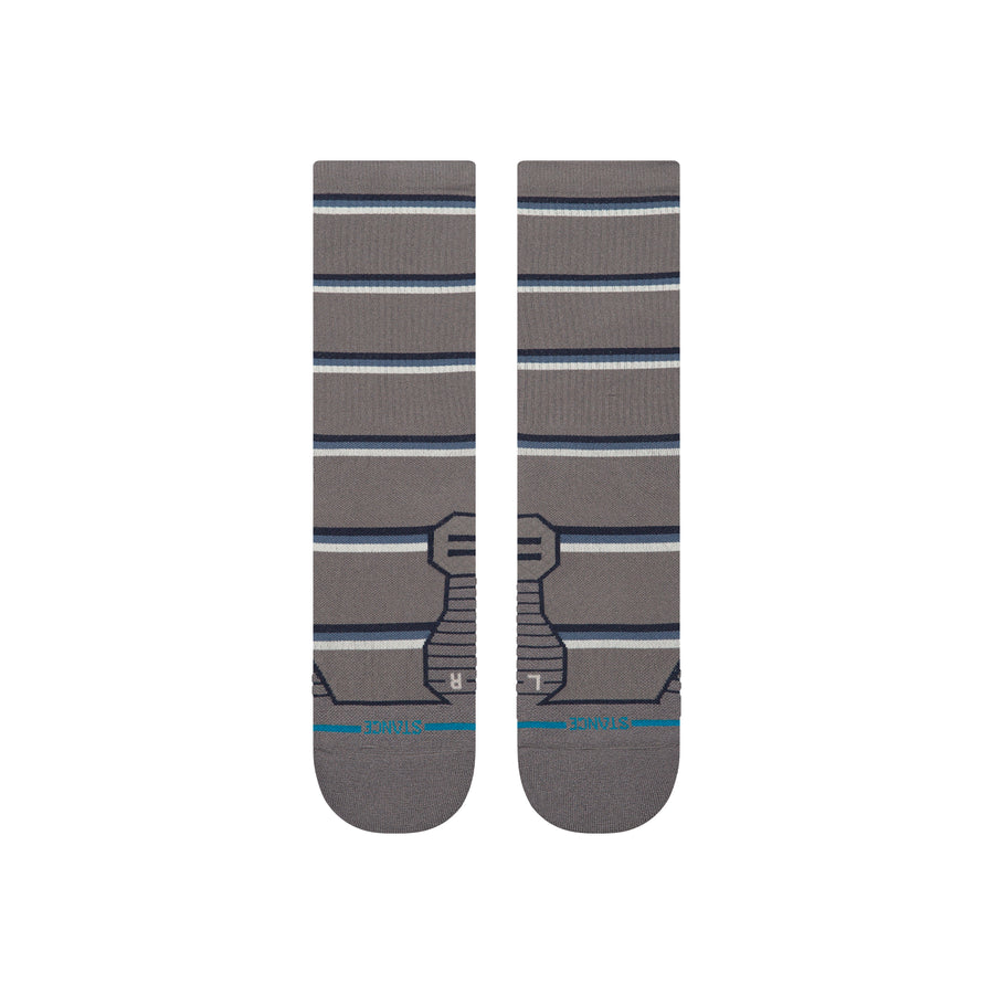 Multistripe Run Ribbed Crew Socks
