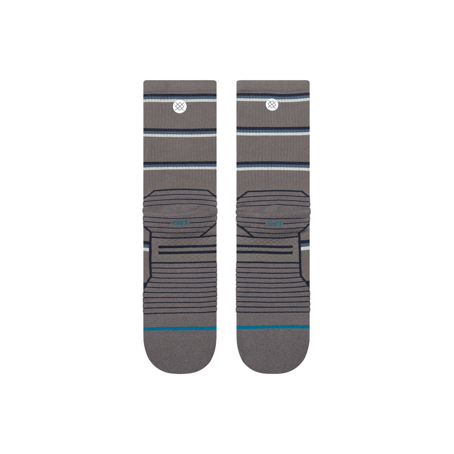 Multistripe Run Ribbed Crew Socks