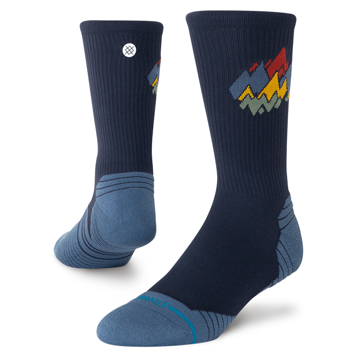 Peaks Ribbed Light Crew Socks