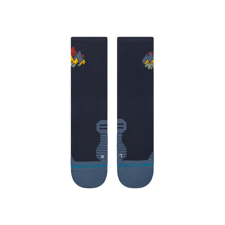 Peaks Ribbed Light Crew Socks