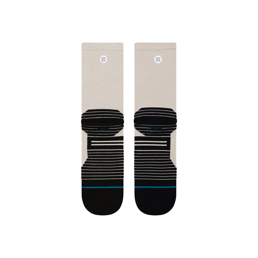 Ribbed Run Light Crew Socks