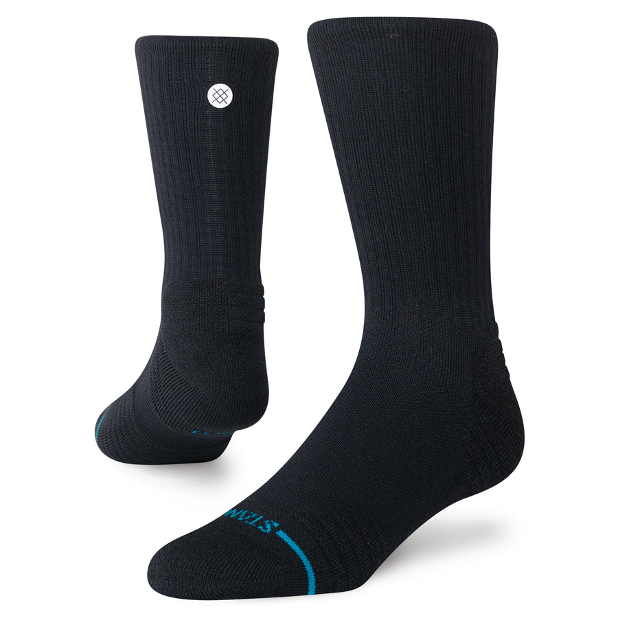 Icon Mid Solid Ribbed Crew Socks