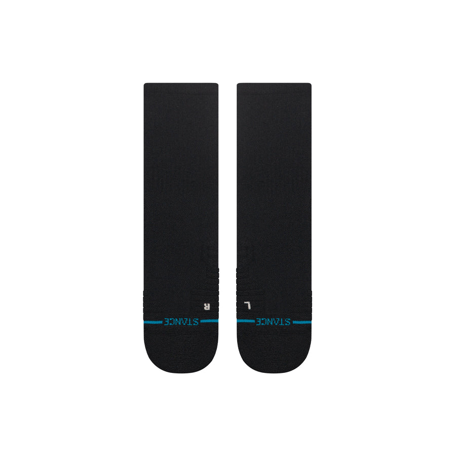 Icon Mid Solid Ribbed Crew Socks