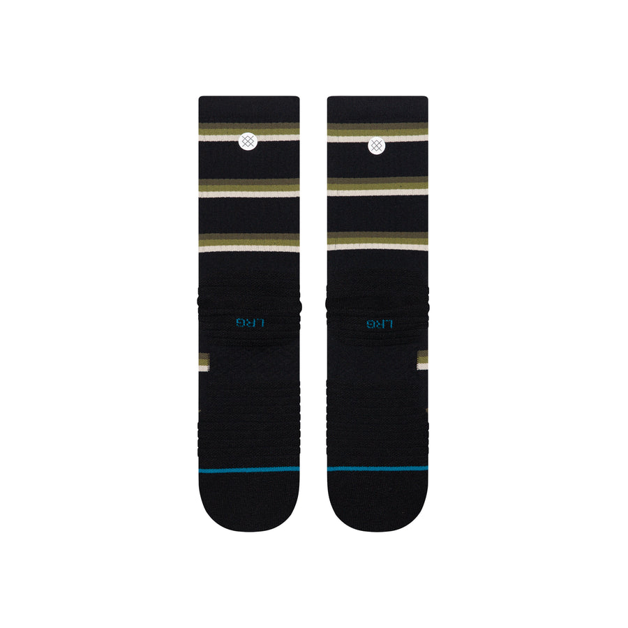 Multistripe Mid Ribbed Crew Socks