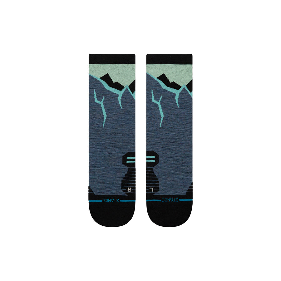 Icy Mountain Light Wool Crew Socks