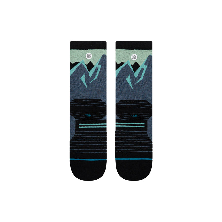 Icy Mountain Light Wool Crew Socks