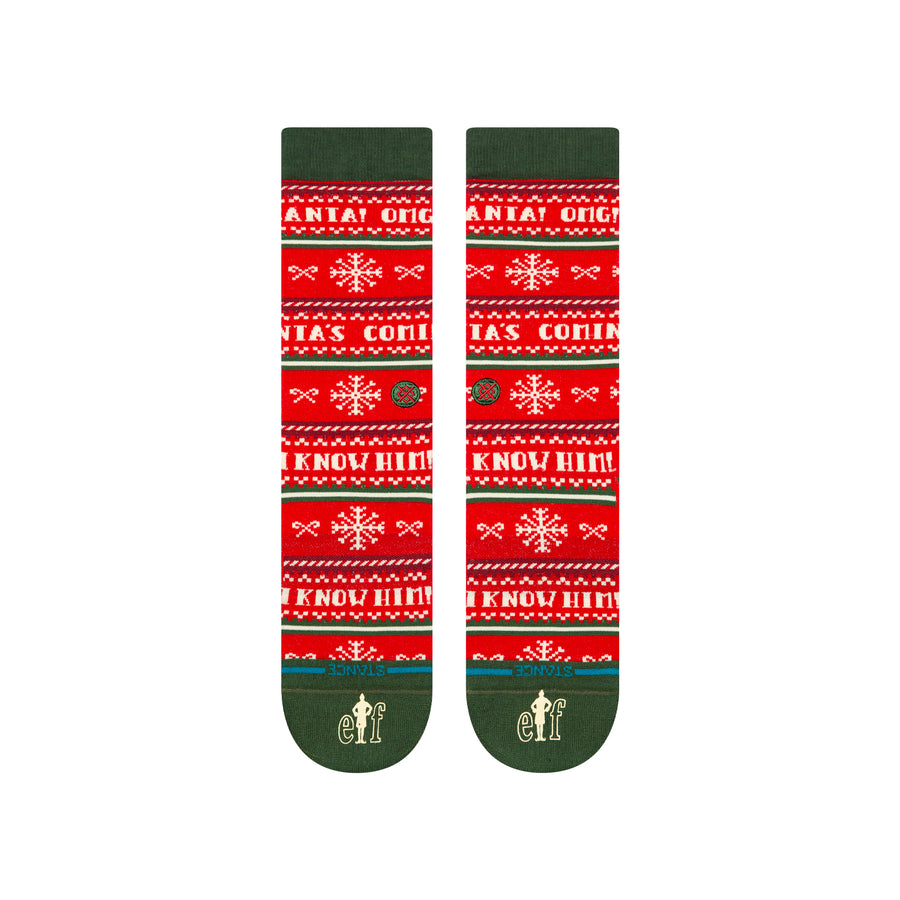 Elf x Stance I Know Him Crew Socks