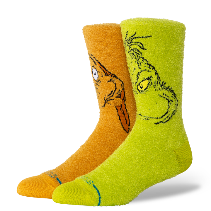 The Grinch x Stance Grinch And Max Crew Socks