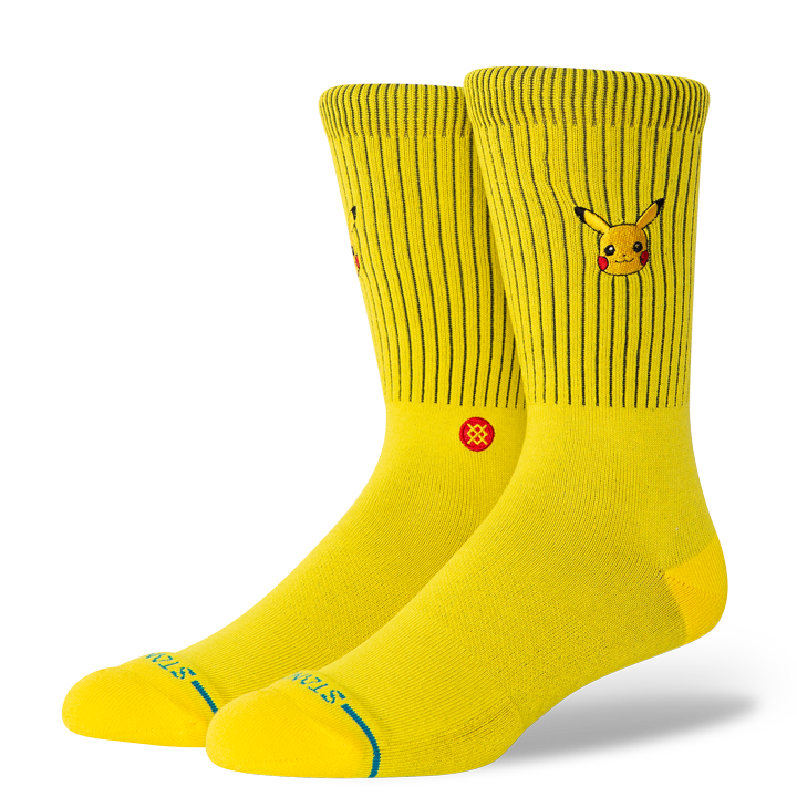 Pokémon x Stance Pikachu Crew Socks