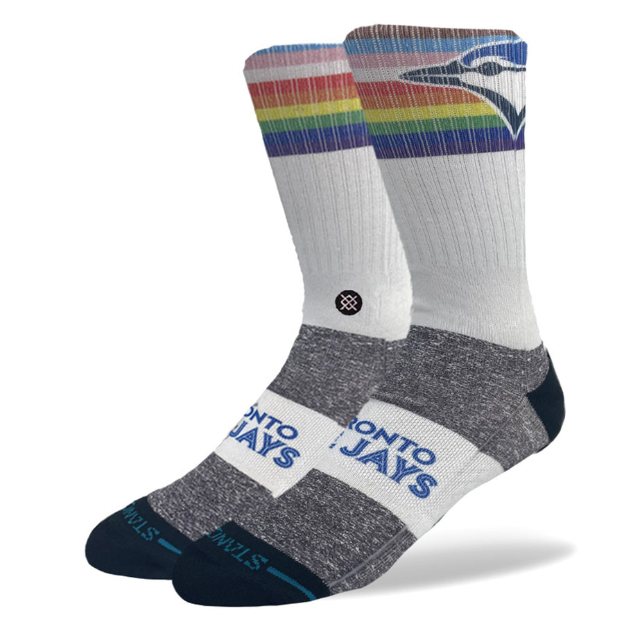 Toronto Blue Jays Pride Crew Socks | Socks | Stance Canada Toronto Blue Jays Pride Crew Socks | Socks | Stance Canada