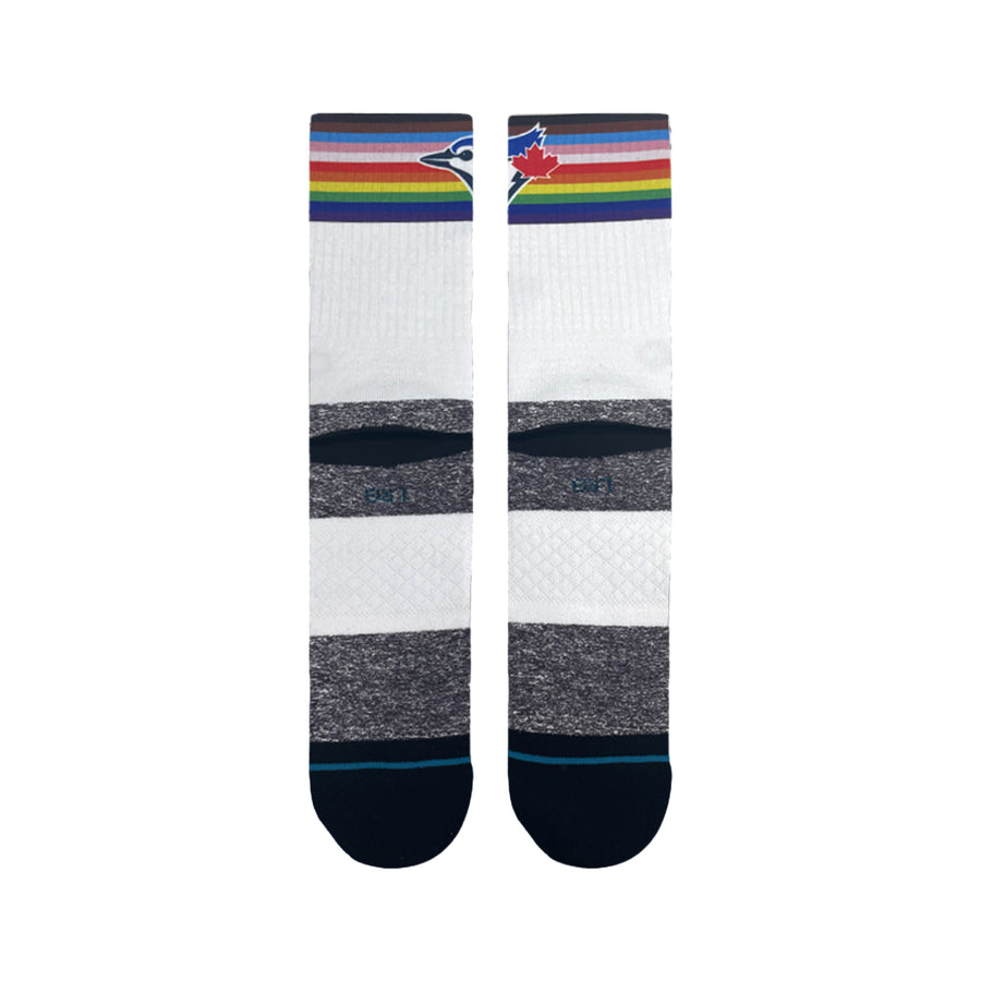 Toronto Blue Jays Pride Crew Socks | Socks | Stance Canada Toronto Blue Jays Pride Crew Socks | Socks | Stance Canada