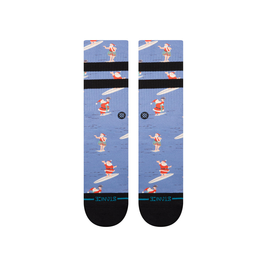 Surfing Santa Crew Socks