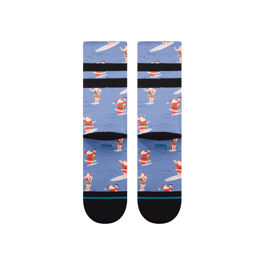 Surfing Santa Crew Socks