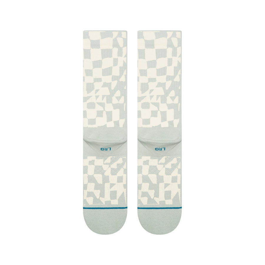 Wave Check Crew Socks
