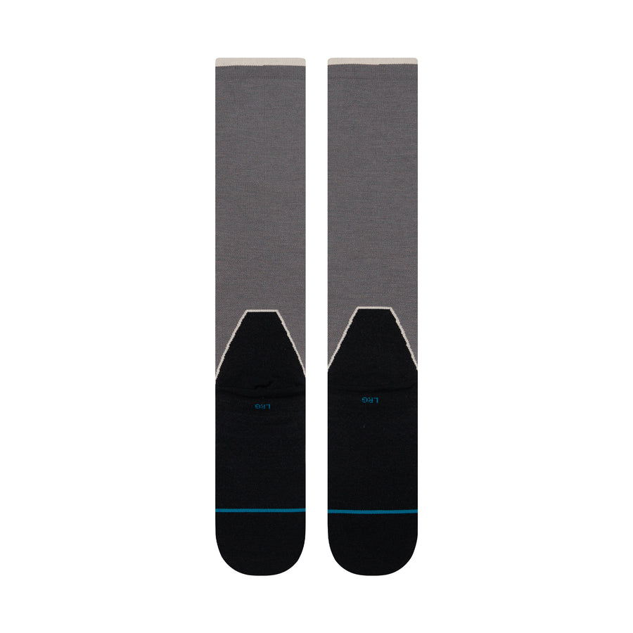 Contrast Seam Wool Snow Otc Socks