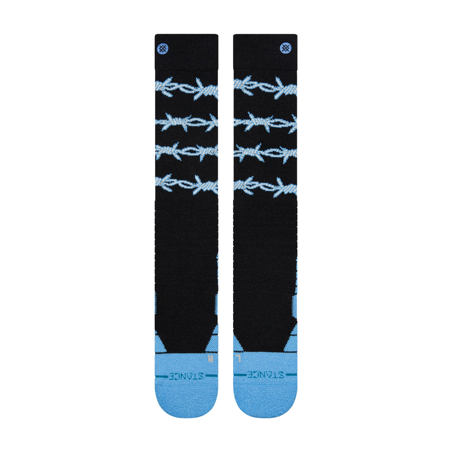 Barbed Wire Mid Poly Snow Otc Socks