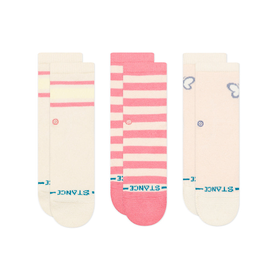 Stance Baby & Toddler Butterfly Crew Socks 3 Pack
