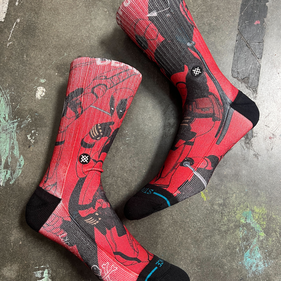 Deadpool x Stance Deadpool Crew Socks