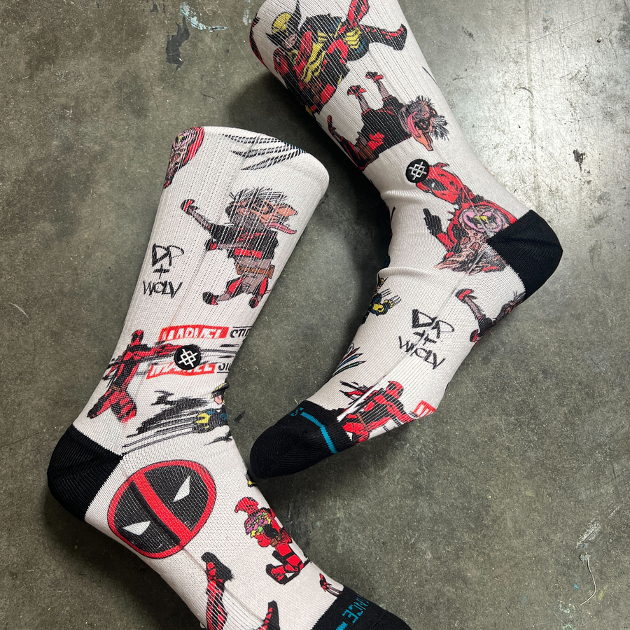 Deadpool x Stance Deadpool Wolverine AOP Crew Socks