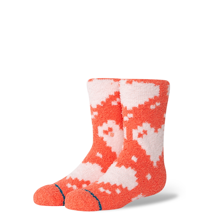 Kids Digi Hearts Crew Socks