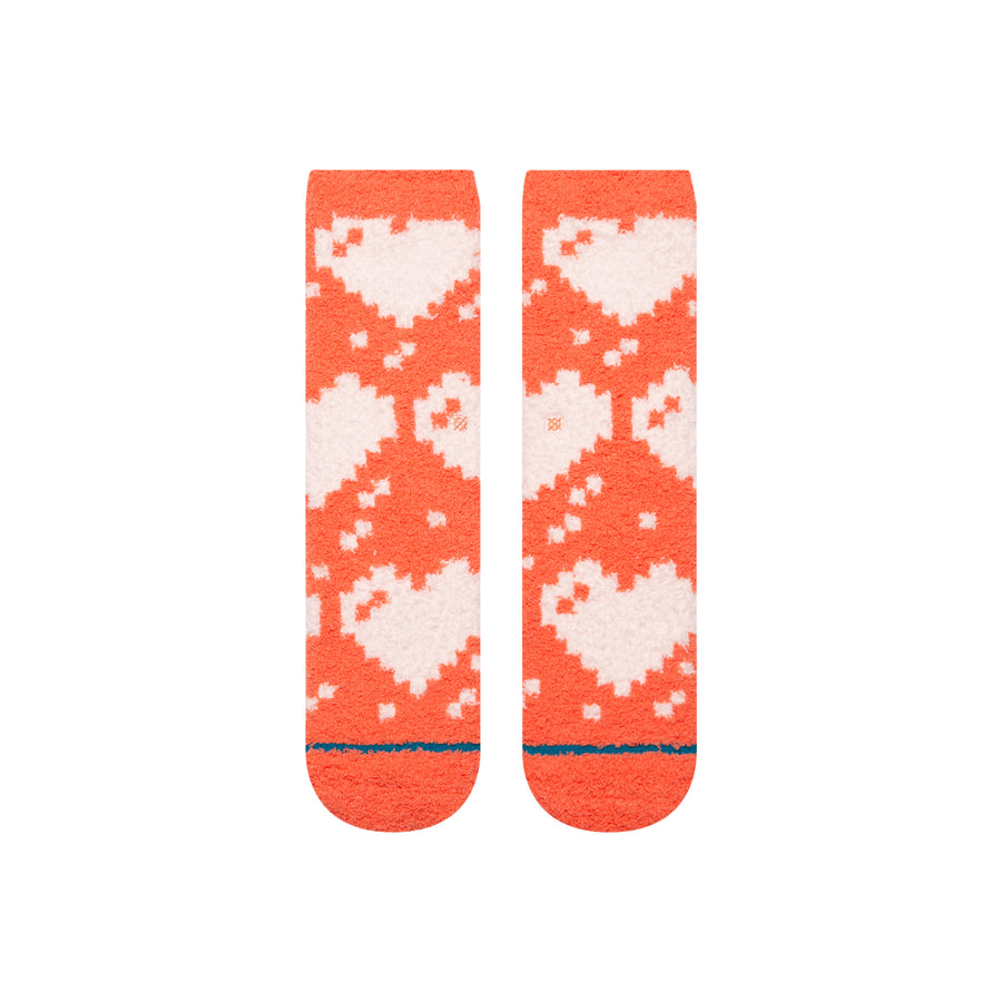 Kids Digi Hearts Crew Socks