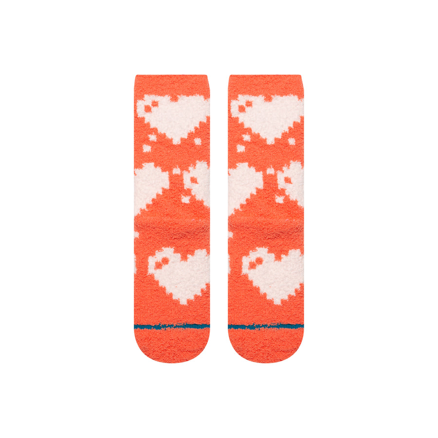 Kids Digi Hearts Crew Socks