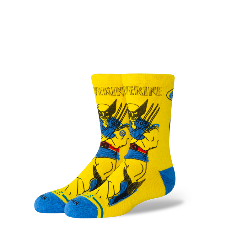 Kids Marvel x Stance Wolverine Crew Socks