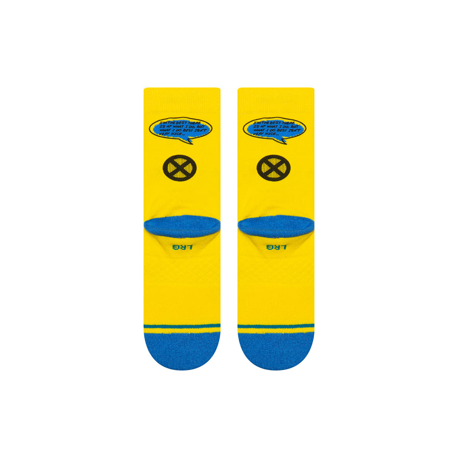 Kids Marvel x Stance Wolverine Crew Socks