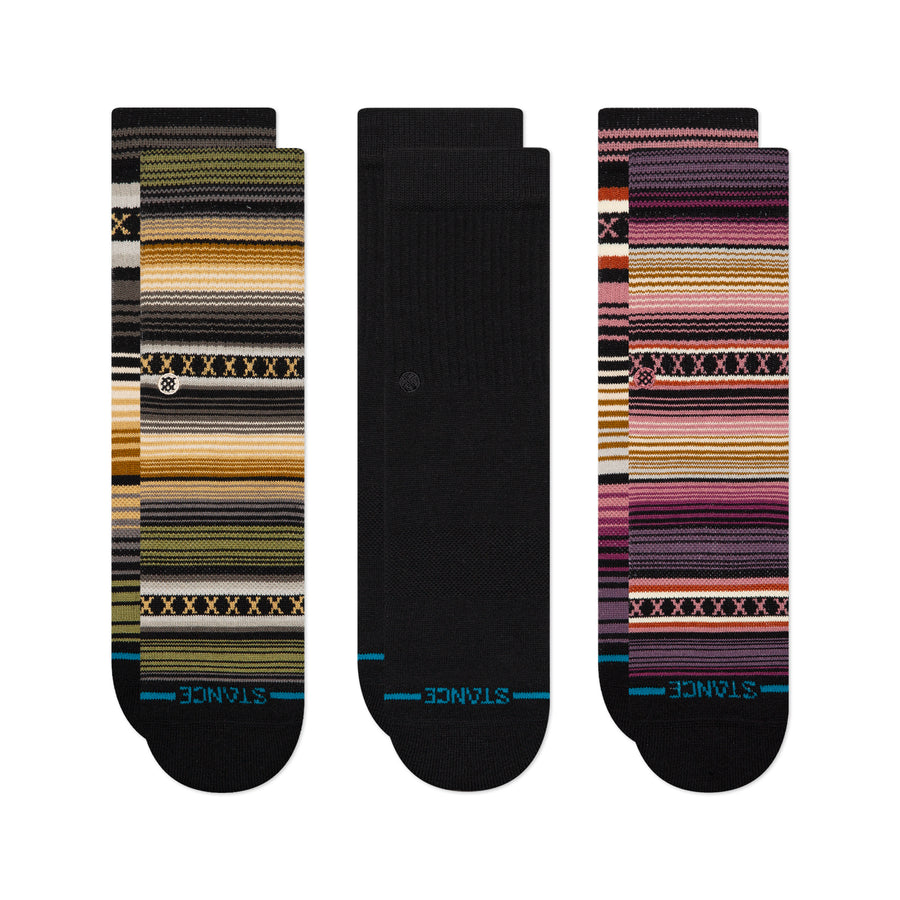 Kids Icon Mixed Crew Socks 3 Pack