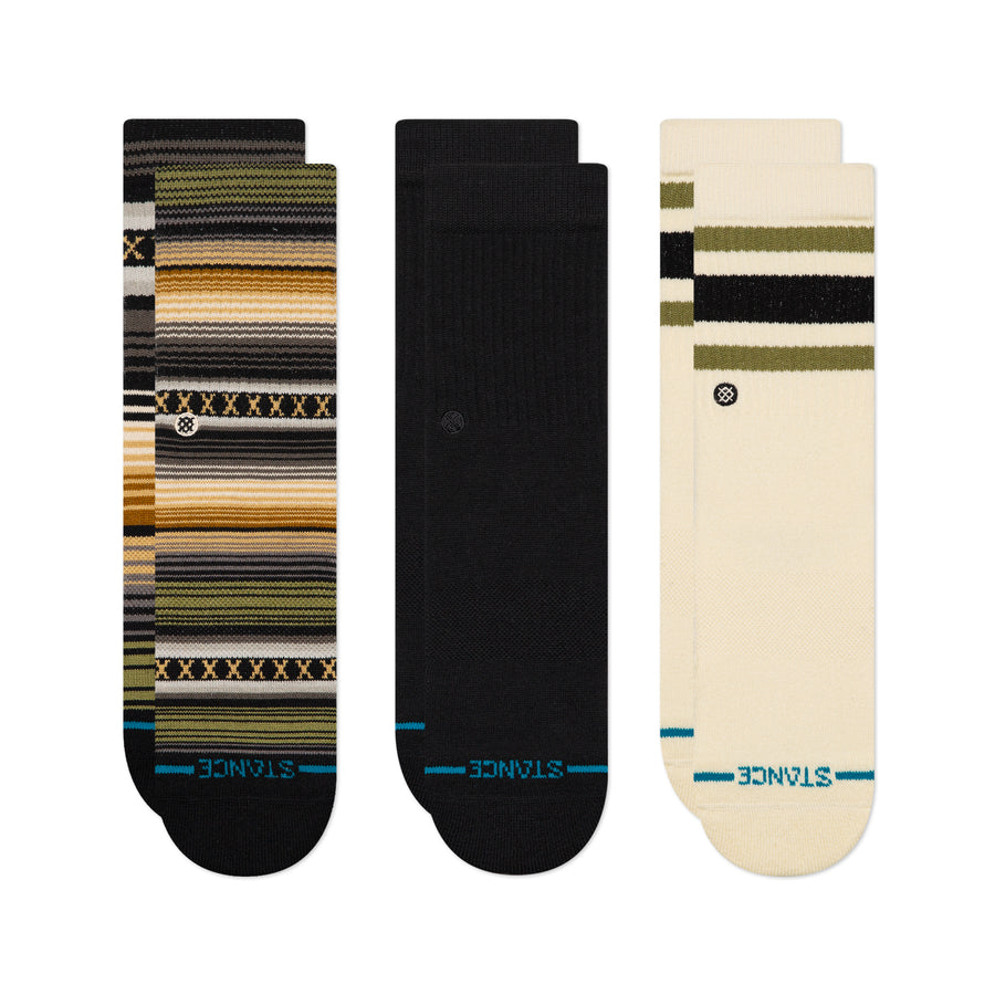 Kids Icon Mixed Crew Socks 3 Pack