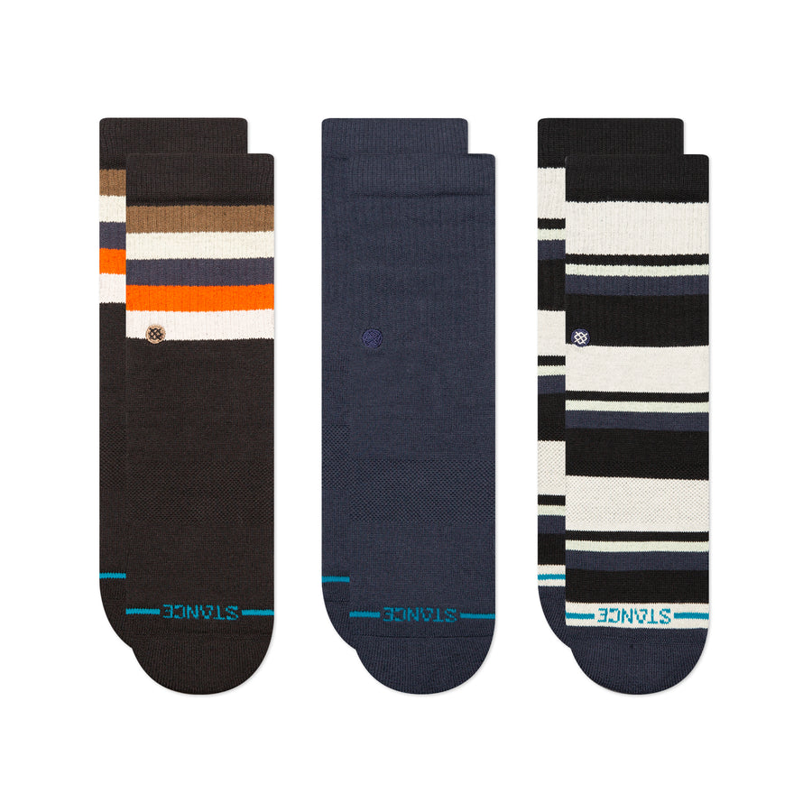 Kids Maliboo Crew Socks 3 Pack