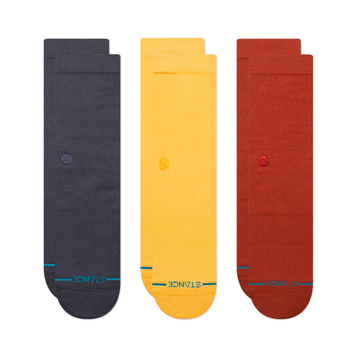 Icon Crew Socks 3 Pack