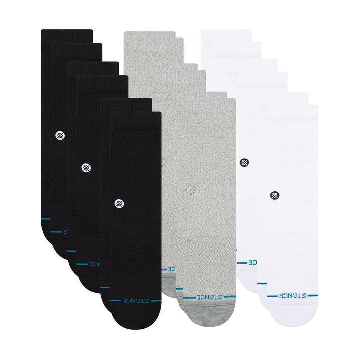 Icon Crew Socks 9 Pack