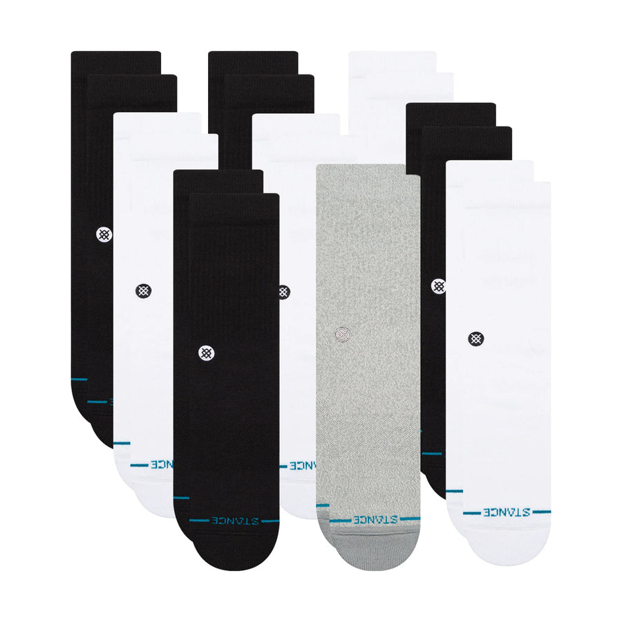 Icon Crew Socks 9 Pack