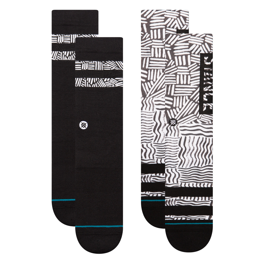 Scratched Crew Socks 2 Pack