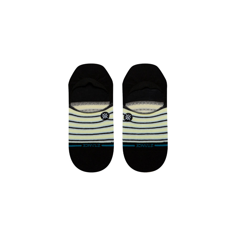 Womens Blue Fade No Show Socks