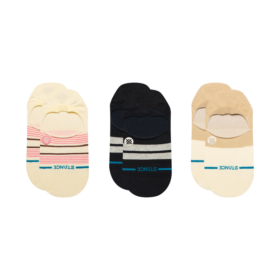 Womens Flipside No Show Socks 3 Pack