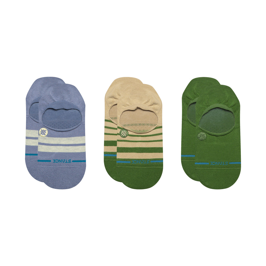 Womens Racer No Show Socks 3 Pack