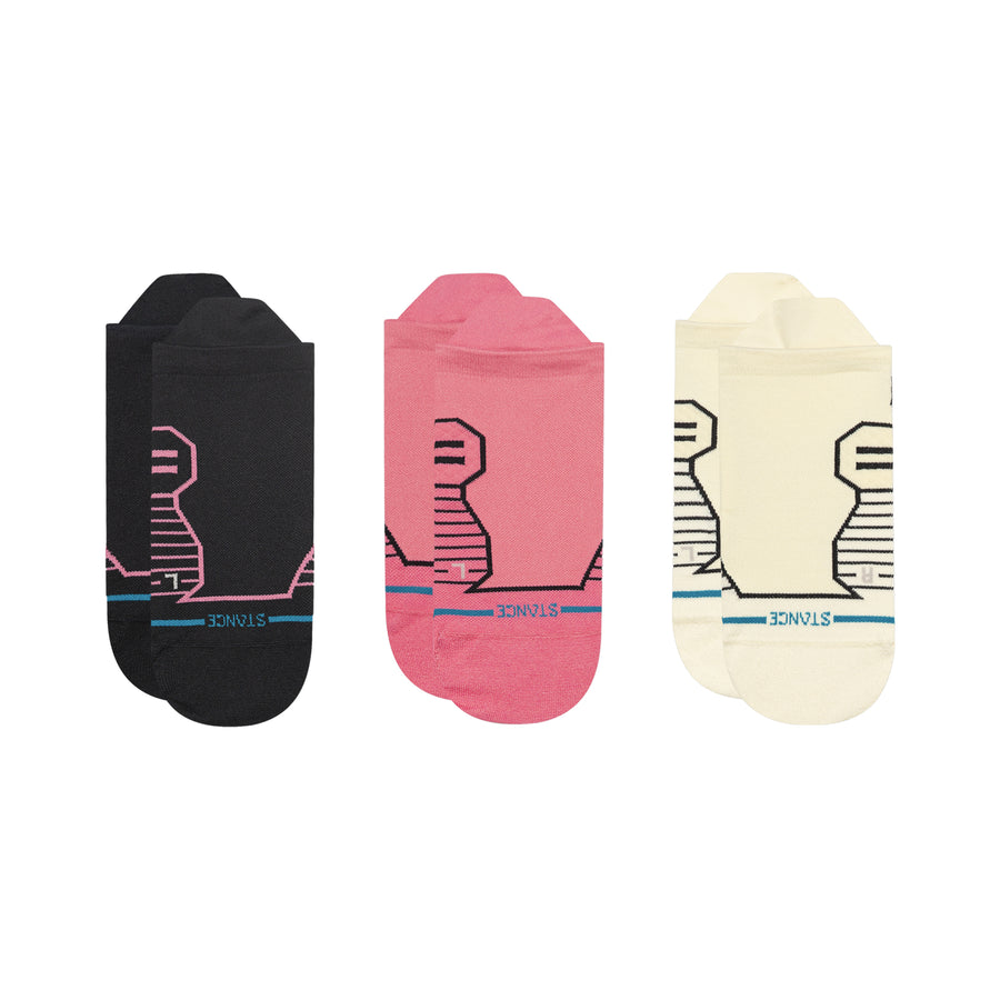 Womens Gated Tab Socks 3 Pack