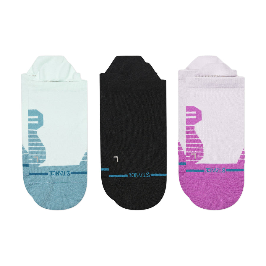 Womens Fusion Light Tab Socks 3 Pack